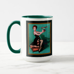 Ruffled Feathers von Gil Elvgren Tasse