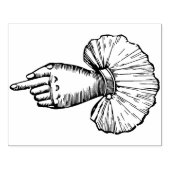 Ruffled Finger Pointing Rubber Art Briefmarke Gummistempel (Prägung)