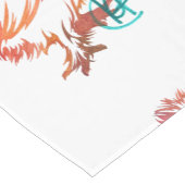 Ruffled Hen Art Table Runner Kurzer Tischläufer (Ecke)