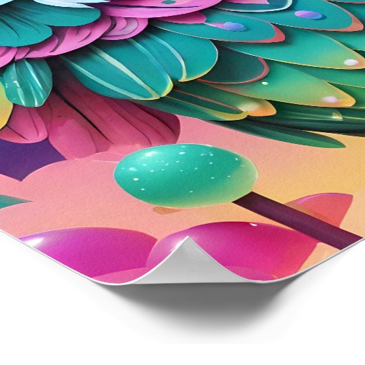 Ruffled Ken Gage Fantasy Owl Poster (Ecke)