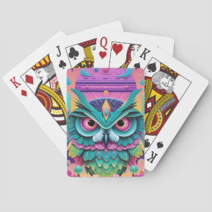 Ruffled Ken Gage Fantasy Owl Spielkarten