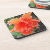 Ruffled Orange Blume Untersetzer (Linke Seite)