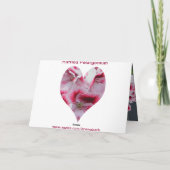 Ruffled Pelargonium Greeting Card Karte (Rückseite)