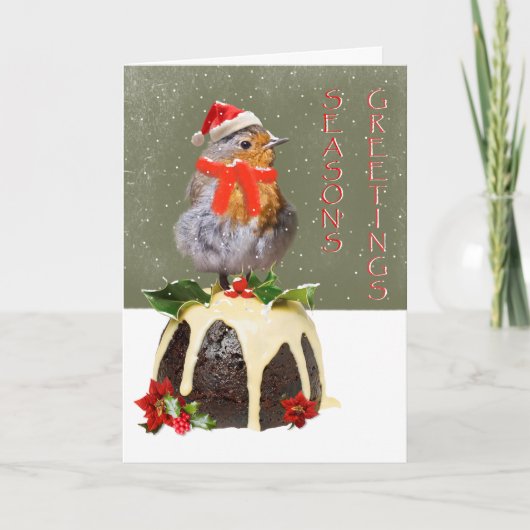 Ruffled Robin Christmas Card Feiertagskarte (Vorderseite)