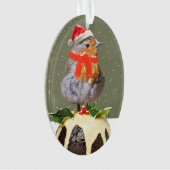 Ruffled Robin Christmas Ornament (Vorderseite)