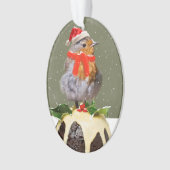 Ruffled Robin Christmas Ornament (Vorderseite)