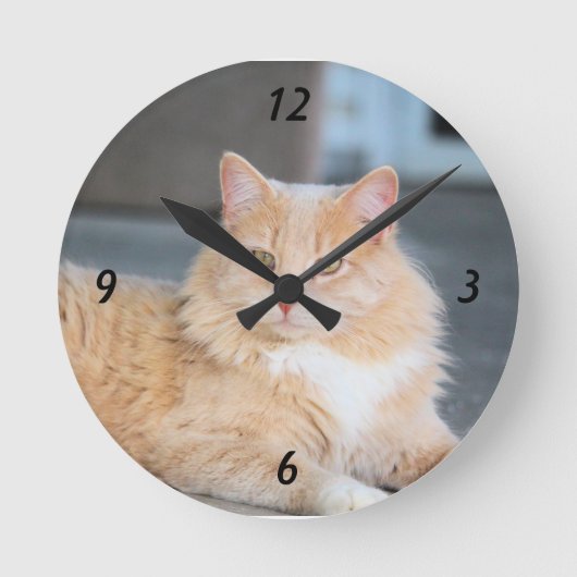 Ruffles runde wanduhr (Vorderseite)