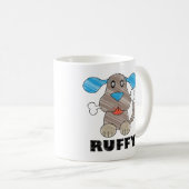 Ruffy - Black 11 oz Ringer Tasse  (VorderseiteRechts)