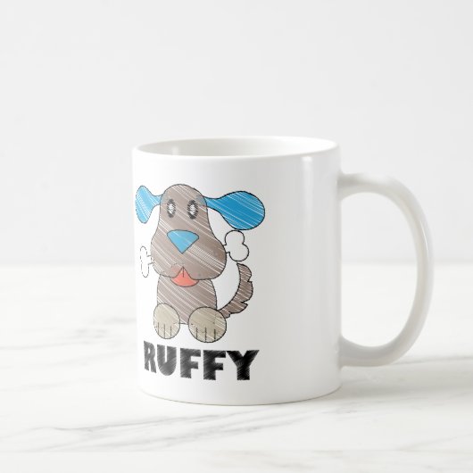 Ruffy - White 11 oz Classic White Tasse  (Rechts)
