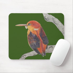 Rufous Backed Kingfisher auf einem Mauspad