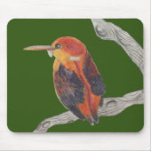 Rufous Backed Kingfisher auf einem Mauspad (Vorne)