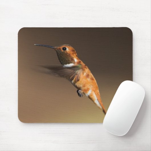 Rufous Hummingbird auf dem Flug Mousepad (Mit Mouse)