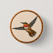 Rufous Hummingbird Button (Vorderseite)