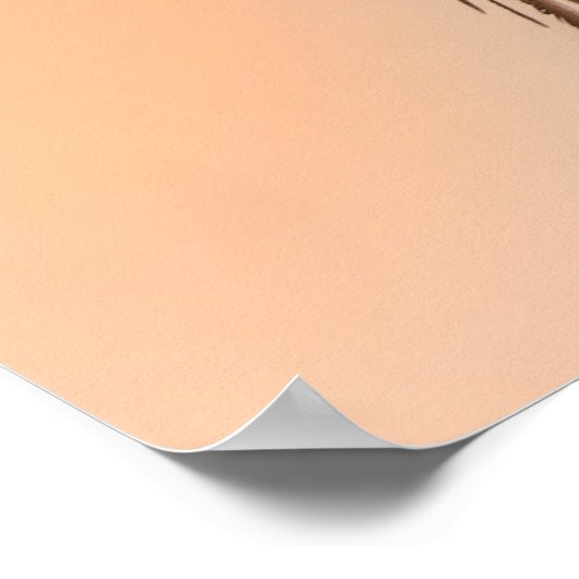 Rufous Hummingbird in einer schönen Pose Poster (Ecke)