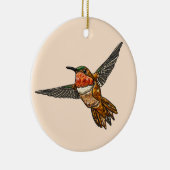 Rufous Hummingbird Keramik Ornament (Rechts)