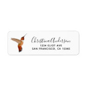 Rufous Hummingbird-Label (Vorne)