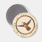 Rufous Hummingbird Magnet (Vorderseite/Rückseite)