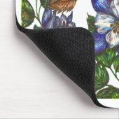 Rufous Hummingbird mit Columbine Mousepad (Ecke)