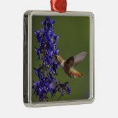 Rufous Hummingbird Ornament Aus Metall (Rechts)
