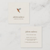 Rufous Hummingbird Quadratische Visitenkarte (Vorne/Hinten)