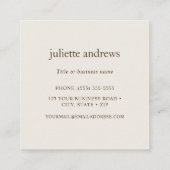 Rufous Hummingbird Quadratische Visitenkarte (Rückseite)