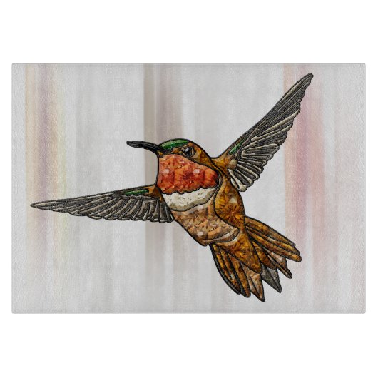Rufous Hummingbird Schneidebrett (Vorderseite)