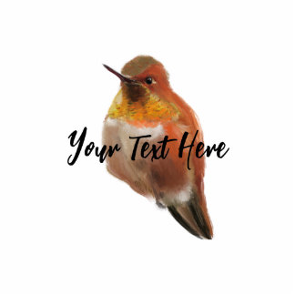 Rufous Hummingbird (Selasphorus rufus) Fotoskulptur Magnet