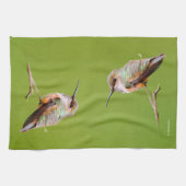 Rufous Hummingbird sitzt im kalifornischen Lilac Handtuch (Horizontal)