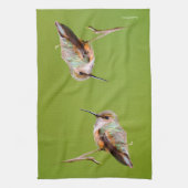 Rufous Hummingbird sitzt im kalifornischen Lilac Handtuch (Vertikal)