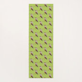 Rufous Hummingbird sitzt im kalifornischen Lilac Yogamatte (Rückseite)