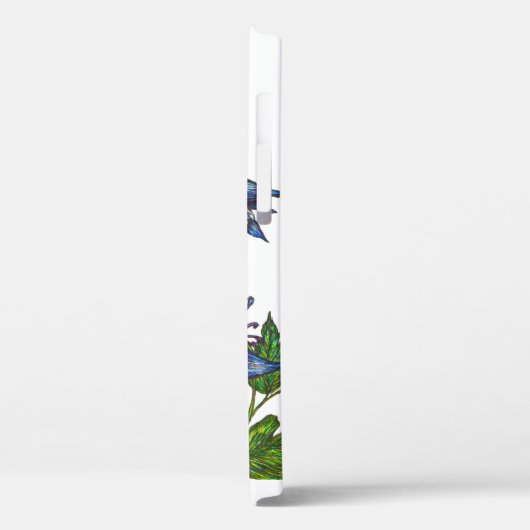 Rufous Hummingbird und Columbine Case-Mate iPhone Hülle (Rückseite / Links)