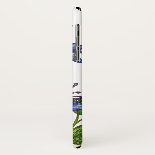 Rufous Hummingbird und Columbine Case-Mate iPhone Hülle (Hinten/Links)