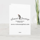 Rufous Hummingbird Weihnachtskarte Feiertagskarte (Rückseite)