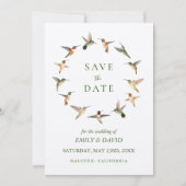 Rufous Hummingbirds Ankündigung Datum freihalten (Vorderseite)