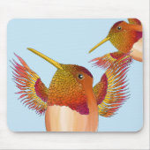 Rufous Hummingbirds auf einem Mauspad (Vorne)