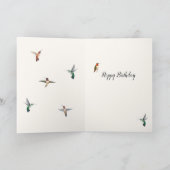 Rufous Hummingbirds Geburtstagskarte Karte (Innenseite)