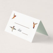 Rufous Hummingbirds Hochzeit von Platzkarten (Vorderseite)