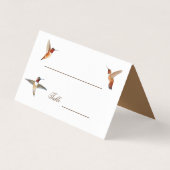 Rufous Hummingbirds Hochzeit von Platzkarten (Vorderseite)