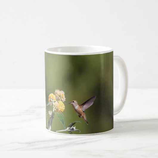 Rufous Kolibri-Tasse Kaffeetasse (VorderseiteRechts)