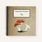 Rufous Milkcap Mushroom Personalisiert Notizblock (Vorderseite)