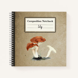 Rufous Milkcap Mushroom Personalisiert Notizblock
