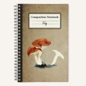 Rufous Milkcap Mushroom Personalisiert Notizblock (Vorderseite)