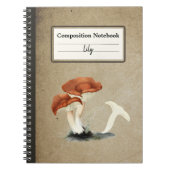 Rufous Milkcap Mushroom Personalisiert Notizblock (Vorderseite)