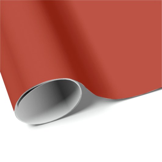 Rufous Solid Color Geschenkpapier (Rolleneckpunkt)