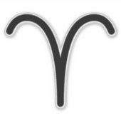 Ruft das schwarze Sternzeichen-Feuerzeichen auf. Aufkleber (Vorderseite)