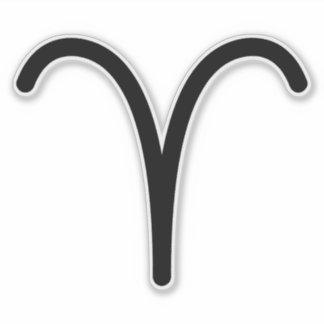 Ruft das schwarze Sternzeichen-Feuerzeichen auf. Aufkleber