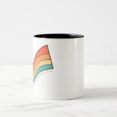 Ruft den Christlichen Glauben des Herrn Retro an Zweifarbige Tasse (Mittel)