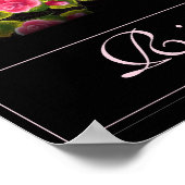 Ruft um die Rose herum. Poster (Ecke)