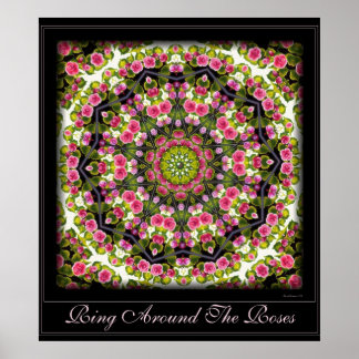 Ruft um die Rose herum. Poster
