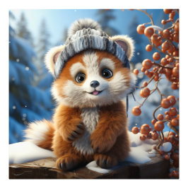 Rufus - Ein bezaubernder roter Panda Fotodruck